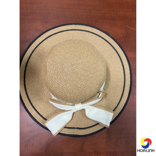 Nón vành nơ trắng dày 4 2216