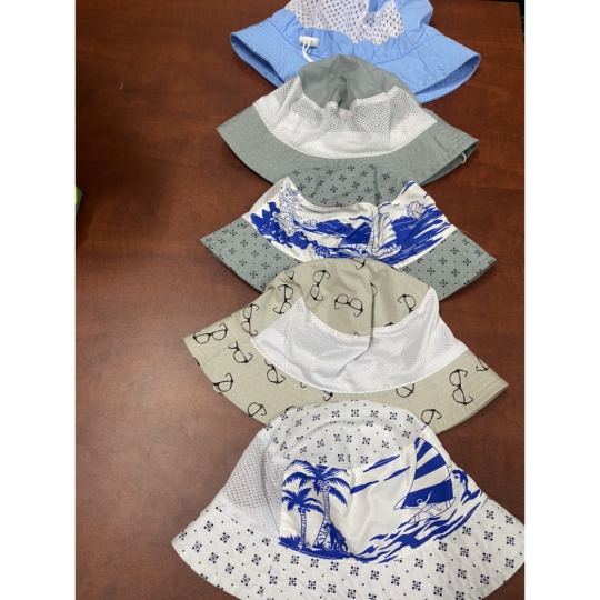 Nón vành tròn họa tiết thời trang Nam Nữ